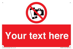 Custom No filming or photography